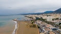 Aerial view on Coast of Alboran Sea, Buildings and Resorts in Marbella, Spain Royalty Free Stock Photo