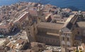 Aerial view of the coast of Cefalu, Palermo, Sicily, Italy Royalty Free Stock Photo