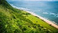 Aerial view of Coast on Nunggalan Beach, Uluwatu, Bali, Indonesia