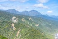 Aerial view coastal Fiordland