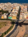 Aerial view coastline of Grand Canary Island, Gran Canaria,