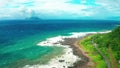 Aerial view coastline and Guishan Island ,Taiwan