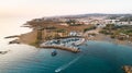 Aerial Agia Triada beach, Protaras, Cyprus Royalty Free Stock Photo