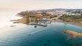 Aerial Agia Triada beach, Protaras, Cyprus Royalty Free Stock Photo