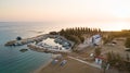 Aerial Agia Triada beach, Protaras, Cyprus Royalty Free Stock Photo