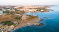 Aerial Agia Triada beach, Protaras, Cyprus Royalty Free Stock Photo