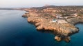 Aerial Agioi Anargyroi Chapel, Cavo Greco, Cyprus