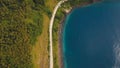 Aerial view beautiful coastline on the tropical island. Camiguin island Philippines. Royalty Free Stock Photo