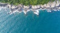 Aerial view of coastline of Vietnam Royalty Free Stock Photo