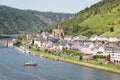 Aerial view of Cochem along river Moselle in Germany Royalty Free Stock Photo