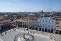 Havana, Cuba, aerial view of Plaza Vieja and Calle Mercaderes