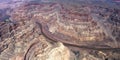 Aerial view of Colorado grand canyon, Arizona, usa Royalty Free Stock Photo