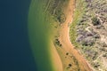 Aerial view of Colorado River. Royalty Free Stock Photo