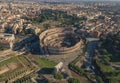 Aerial view of Colosseum Royalty Free Stock Photo