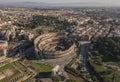 Aerial view of Colosseum Royalty Free Stock Photo