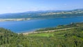 Aerial view of Columbia river gorge in Oregon, USA Royalty Free Stock Photo