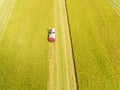 Combine harvester machine with rice farm