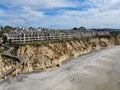 Aerial view of condo community next to the beach and sea in south california Royalty Free Stock Photo