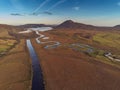 Aerial view in Connemara park Royalty Free Stock Photo