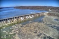 Aerial View Conowingo Hydroelectric Dam Maryland