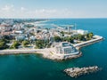 Aerial View Of Constanta City Skyline Of Romania