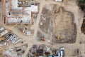 Aerial view:Construction building Royalty Free Stock Photo