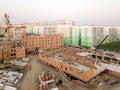 Aerial view:Construction building Royalty Free Stock Photo