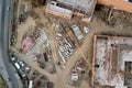 Aerial view:Construction building Royalty Free Stock Photo