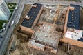 Aerial view:Construction building Royalty Free Stock Photo