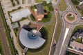 Aerial view of contemporary architecture Royalty Free Stock Photo