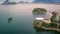 Aerial View of Contemporary Art Museum in Niteroi