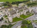 Aerial view of Conwy Castle - Conwy - North Wales Royalty Free Stock Photo