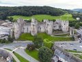 Aerial view of Conwy Castle - Conwy - North Wales Royalty Free Stock Photo