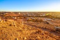 Coober Pedy aerial view Royalty Free Stock Photo