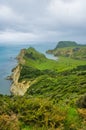 Aerial view of Cooks Cove, Tolaga Bay, New Zealand Royalty Free Stock Photo