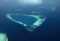 Aerial view - Coral Atolls - Maldives