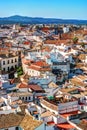 Aerial view of Cordoba city in Spain.