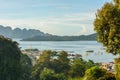 Aerial view of Coron town, Busuanga island. Palawan - Philippines Royalty Free Stock Photo