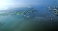 Aerial view of Coronado Island, San Diego Royalty Free Stock Photo
