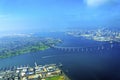 Aerial view of Coronado Island, San Diego Royalty Free Stock Photo