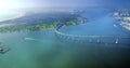 Aerial view of Coronado Island, San Diego Royalty Free Stock Photo