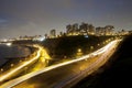 view of costa verde bajada armendariz modern and luxurious buildings at night miraflores beaches lima peru