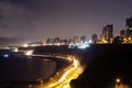 l view of costa verde bajada armendariz modern and luxurious buildings at night miraflores beaches lima peru