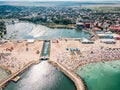 Aerial View Of Costinesti Beach Resort In Romania