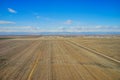 Aerial view of country road Royalty Free Stock Photo