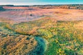 Aerial view of the countryside Royalty Free Stock Photo