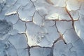 Aerial View of Cracked desert. Generative AI