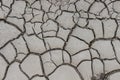 Aerial view of a cracks in the ground, deep crack, cracked desert landscape, effects of heat and drought. effects of global Royalty Free Stock Photo