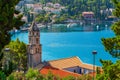 Aerial view of Croatian town Cavtat Royalty Free Stock Photo