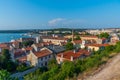 Aerial view of Croatian town Pula Royalty Free Stock Photo